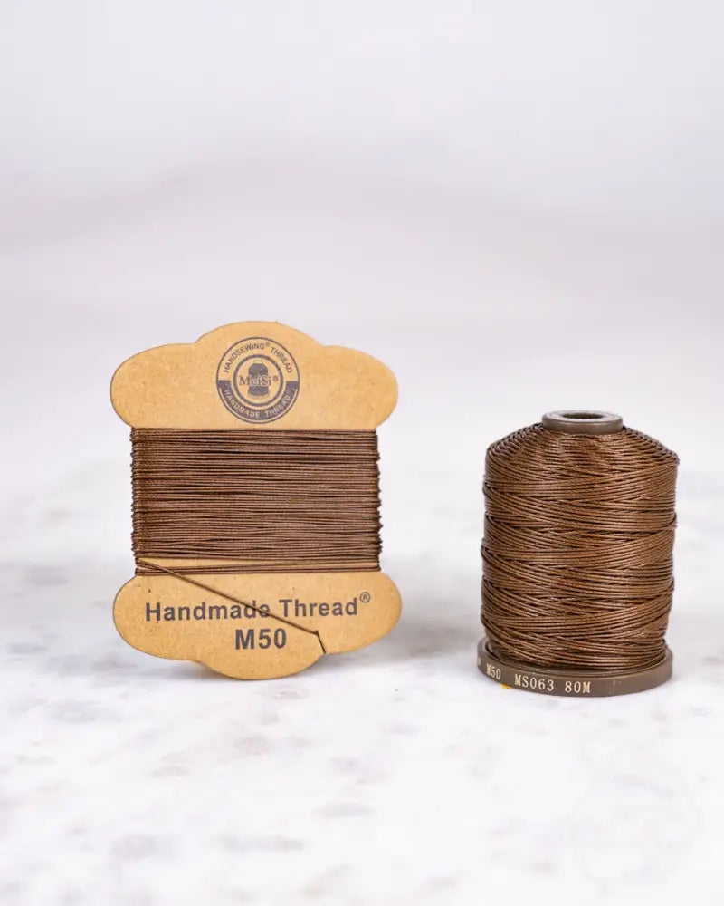Meisi Super Fine Linen Thread | M30 (0.35Mm) Ms063 Mocha / Mini Supplies