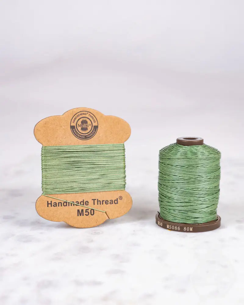 Meisi Super Fine Linen Thread | M30 (0.35Mm) Ms086 Avocado Green / Mini Supplies