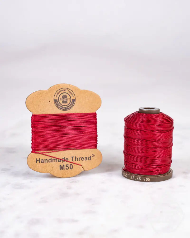 Meisi Super Fine Linen Thread | M40 (0.45Mm) Ms085 Dark Red / Mini Supplies