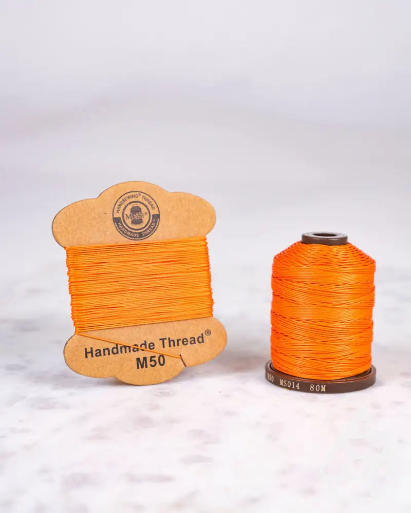 Meisi Super Fine Linen Thread | M50 (0.55Mm) Ms014 Orange / Mini Supplies
