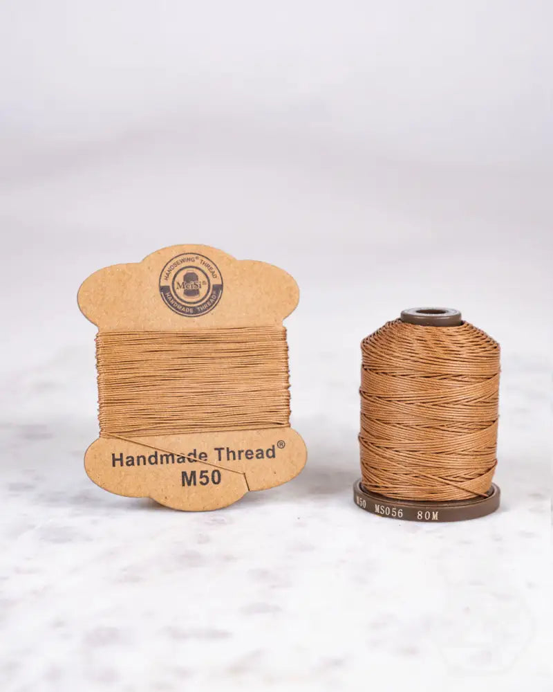 Meisi Super Fine Linen Thread | M50 (0.55Mm) Ms056 Camel / Mini Supplies