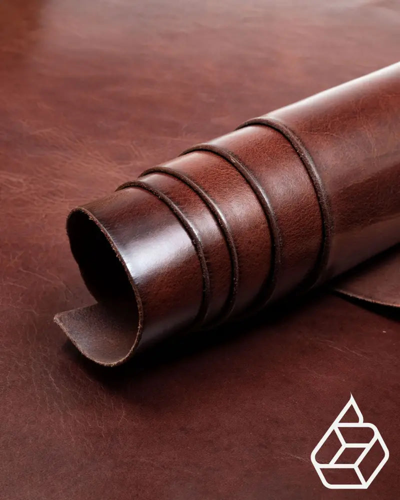 Monza Collection | Shiny Vegetable Tanned Harness Leather Doppio / 0.9 - 1.1 Mm Panel (30 X 20 Cm)
