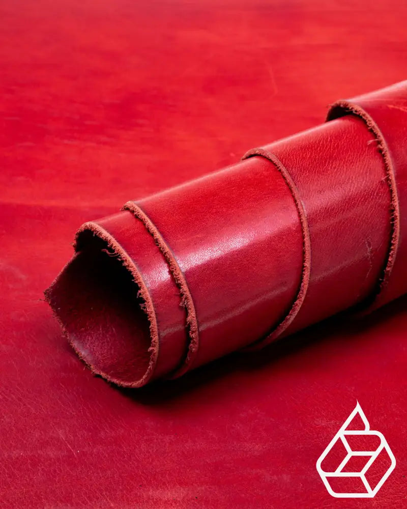Monza Collection | Shiny Vegetable Tanned Harness Leather Retro / 0.9 - 1.1 Mm Panel (30 X 20 Cm)