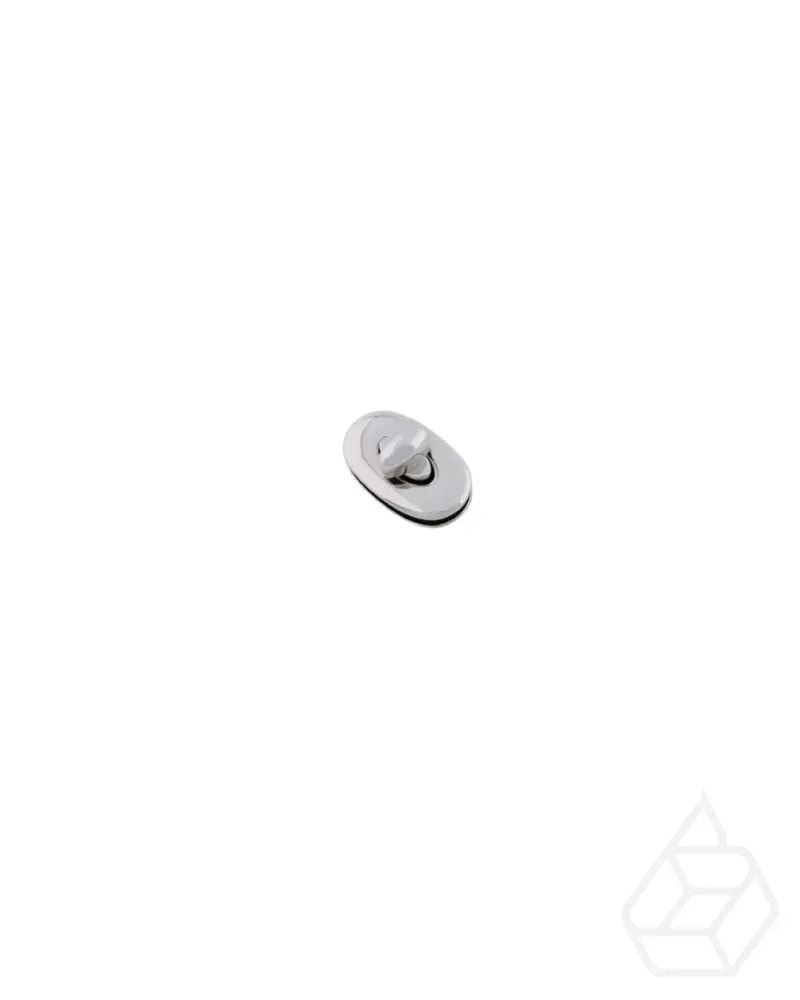 Oval Turning Lock | Silver 33 X 20 Mm Fournituren