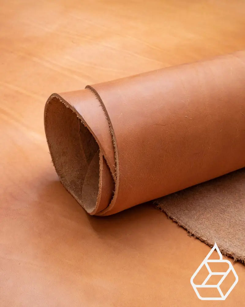 Pecos Raw Collection | Soft Vegetable Tanned Harness Leather Cognac / 1.0 - 1.2 Mm Panel (30 X 20
