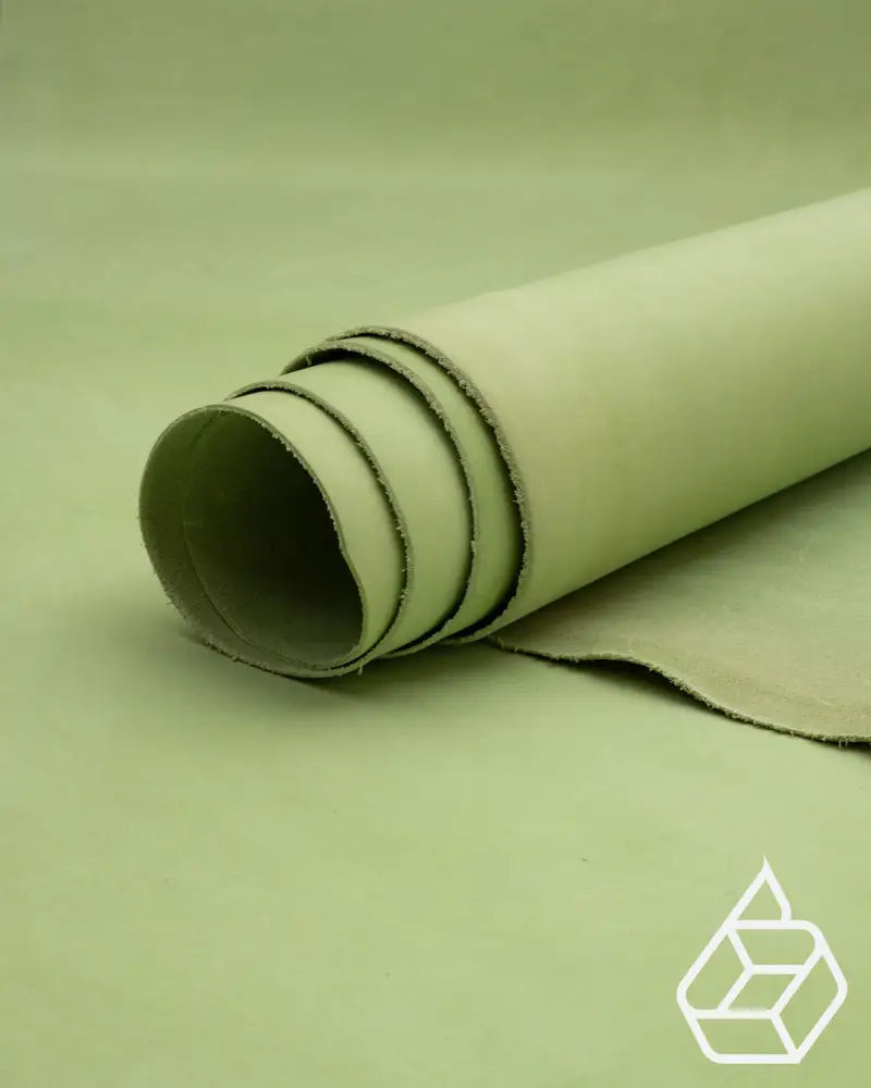 Pecos Raw Tara Collection | Semi-Firm Vegetable Tanned Harness Leather Pastel Green / 1.0 - 1.2 Mm