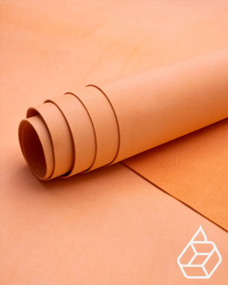 Pecos Raw Tara Collection | Semi-Firm Vegetable Tanned Harness Leather Pastel Orange / 1.0 - 1.2 Mm
