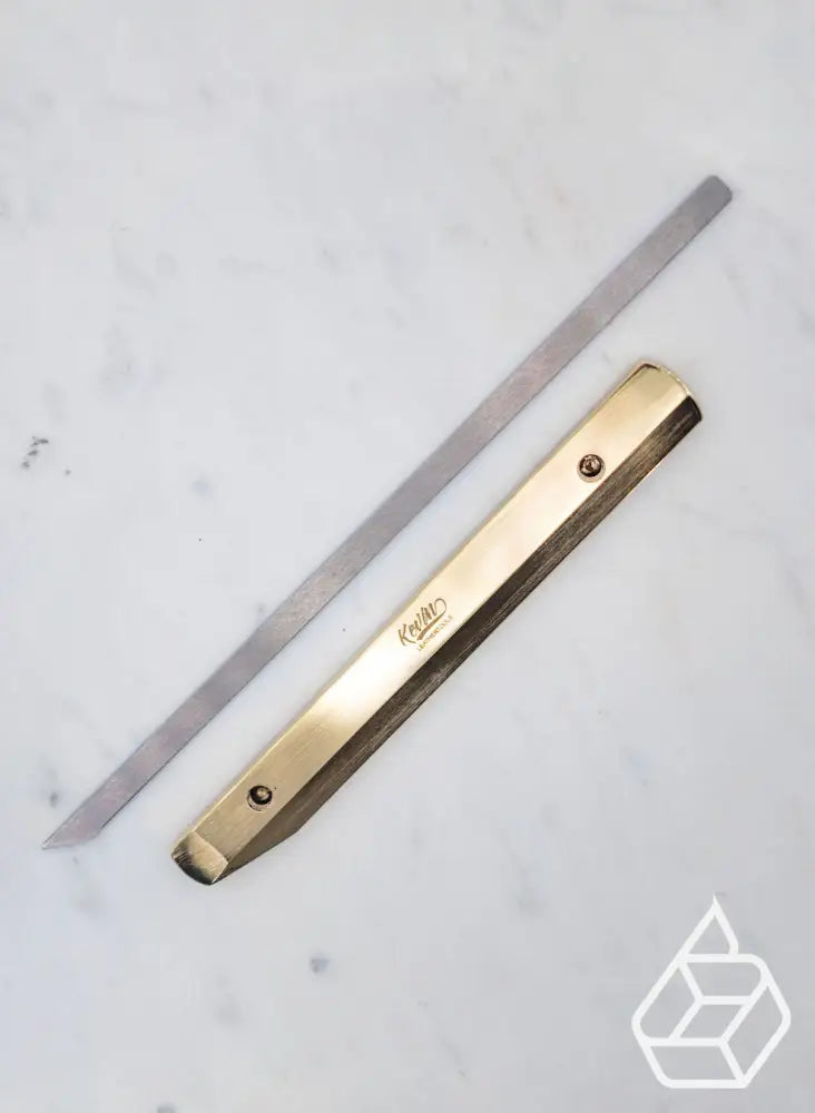Refillable Leather Knife | Brass Leertools