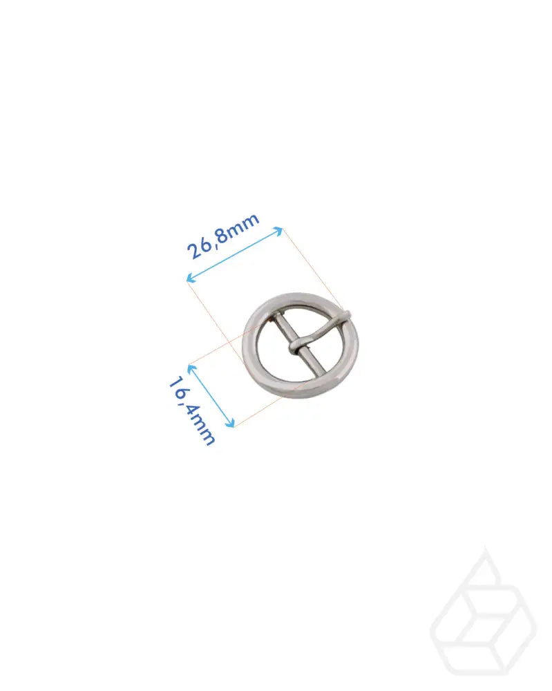 Round Buckle O-Ring | Silver Inner Size 16 4 Mm Fournituren