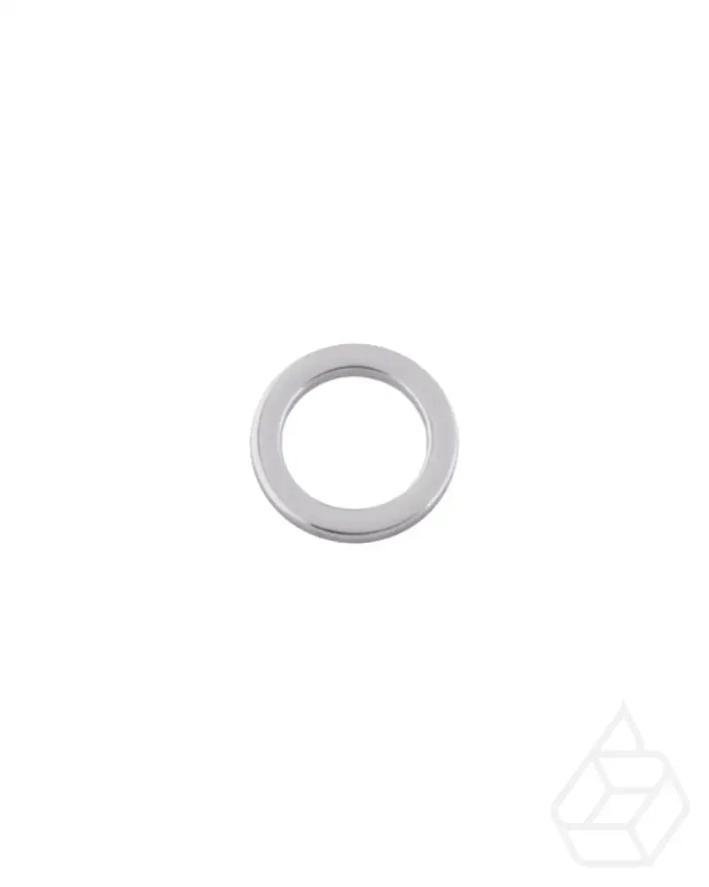 Round Flat O-Ring | Silver 2 Inner Sizes (2 Pieces) Inner Size 20.3 Mm Fournituren