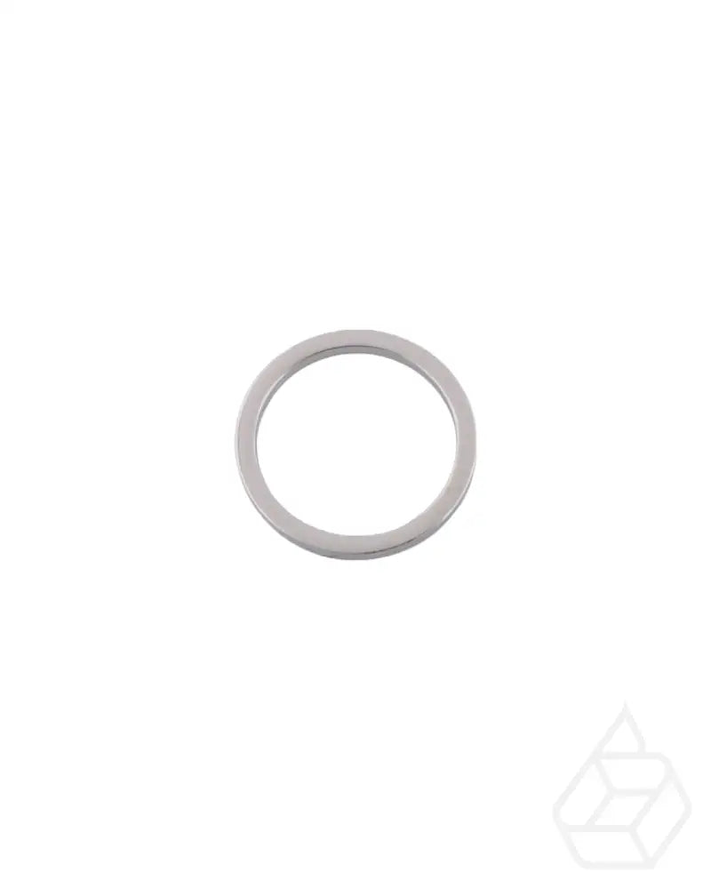 Round Flat O-Ring | Silver Inner Size 57 5 Mm (2 Pieces) Fournituren