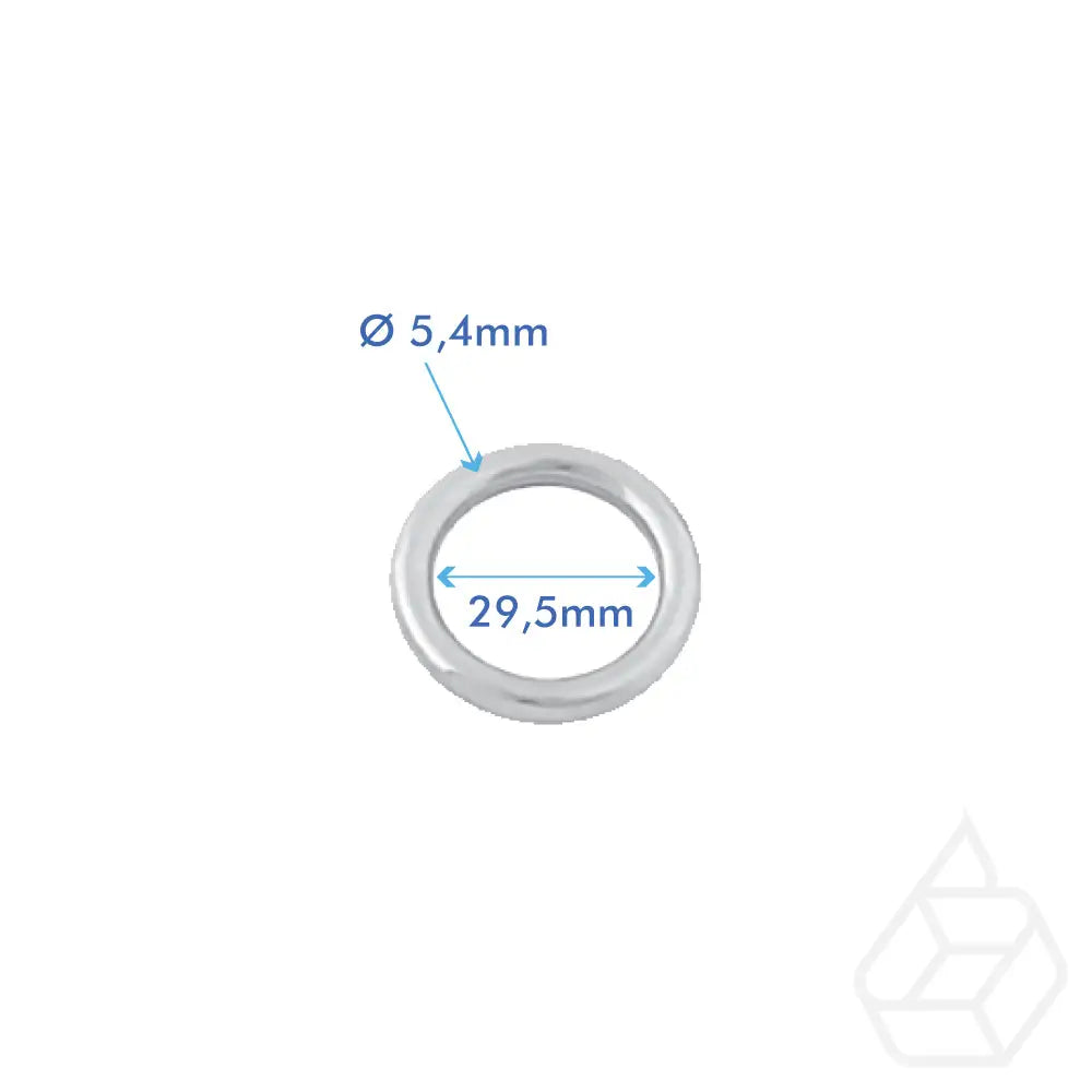 Round O-Ring | Silver Inner Size 29 5 Mm (2 Pieces) Fournituren