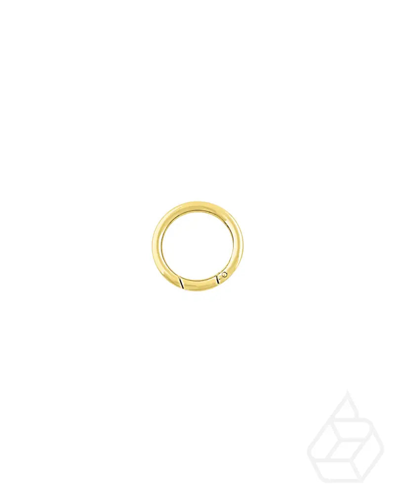 Round O-Ring Swivel Snap Hook | Gold And Silver 2 Inner Sizes / Inner Size 19.5 Mm Fournituren