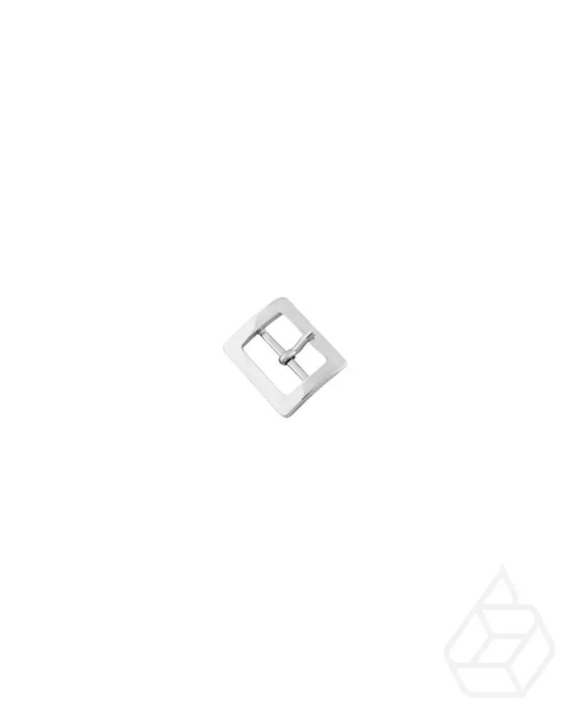 Square Buckle With Center Bar | Silver Inner Size 20 Mm Fournituren