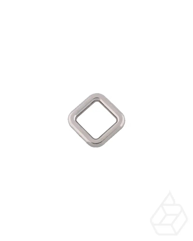 Square Ring | Silver Inner Size 20 Mm (2 Pieces) Fournituren