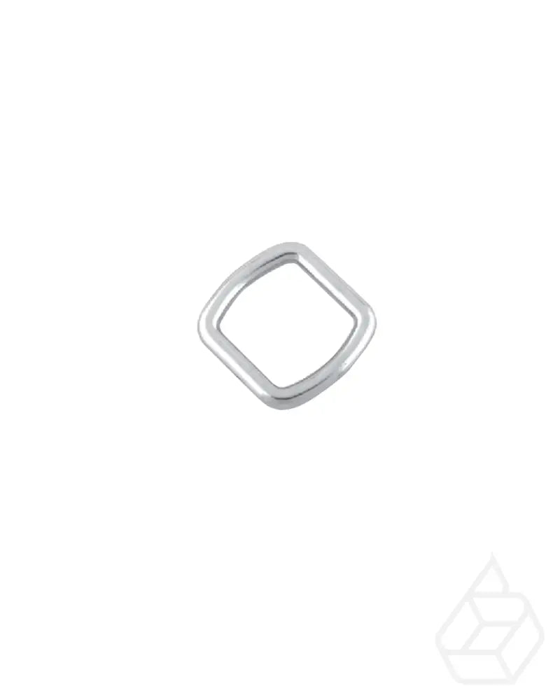 Square Ring | Silver Inner Size 25 5 Mm (2 Pieces) Fournituren