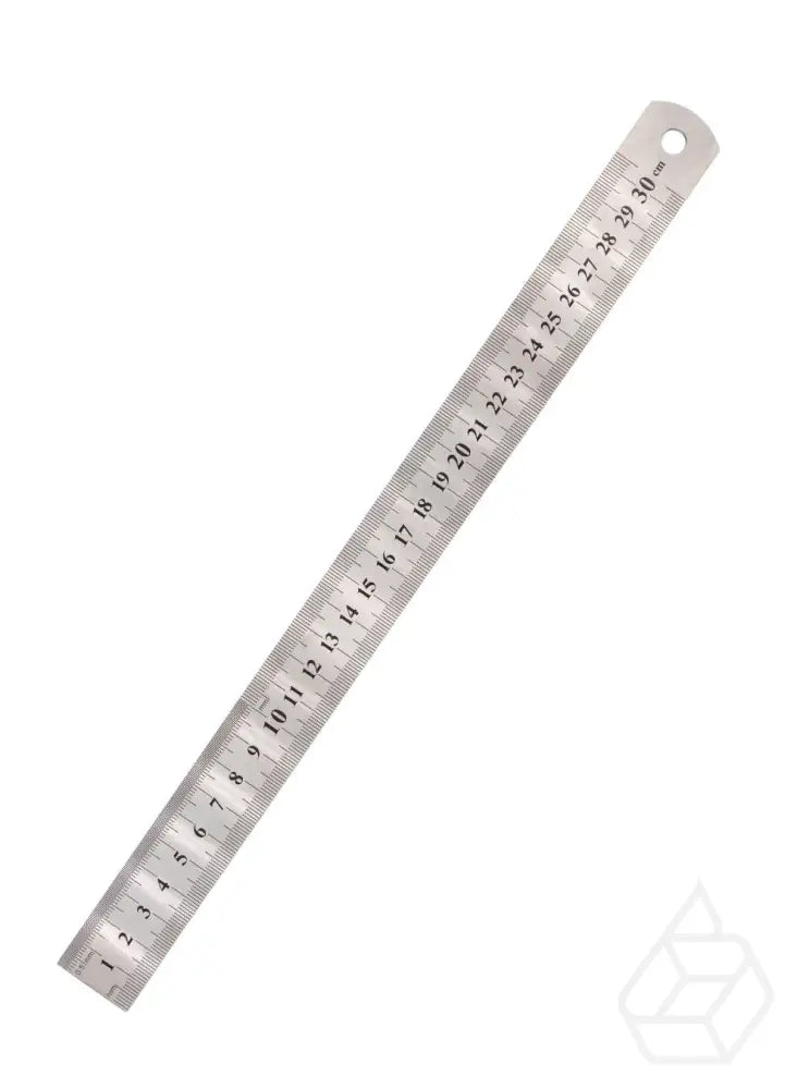 Stainless Steel Double Sided Ruler (Inches And Cm) | 3 Sizes 300 Mm Leertools