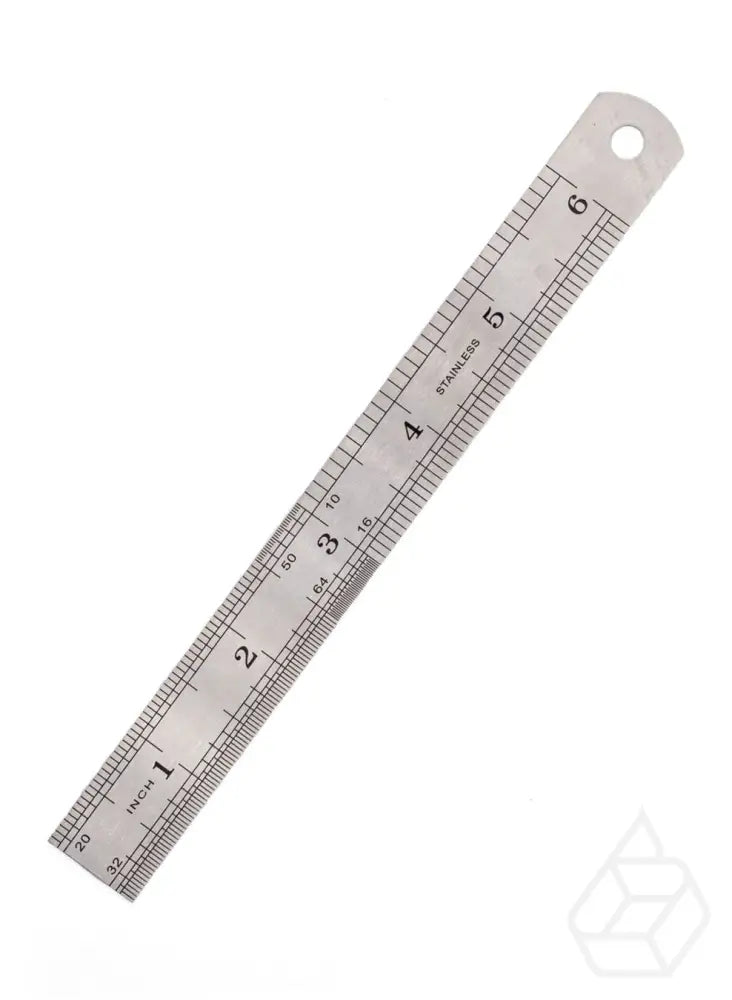 Stainless Steel Double Sided Ruler (Inches And Cm) | 3 Sizes Leertools