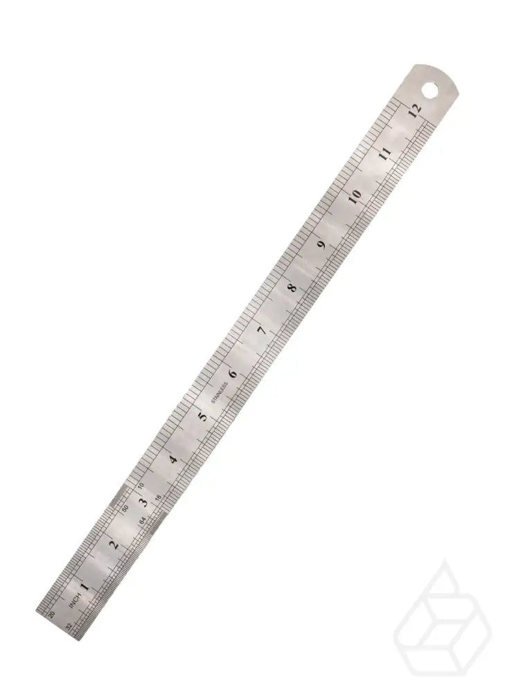 Stainless Steel Double Sided Ruler (Inches And Cm) | 3 Sizes Leertools