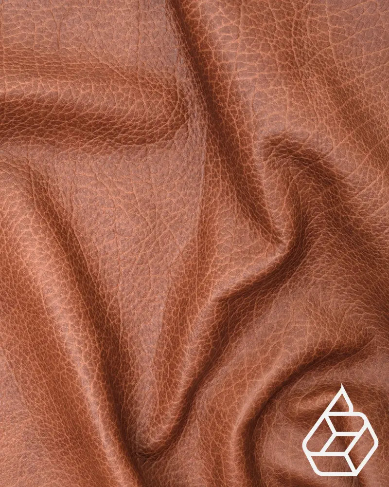 Tatanka Collection | Tough Course-Grained American Bison Leather Cognac / Panel (30 X 20 Cm) Leer