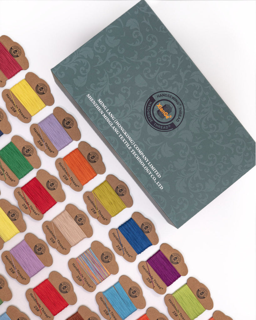Meisi Xiange Polyester Thread | Set With Mini Spools In 84 Colors 2 Available Thicknesses 25#
