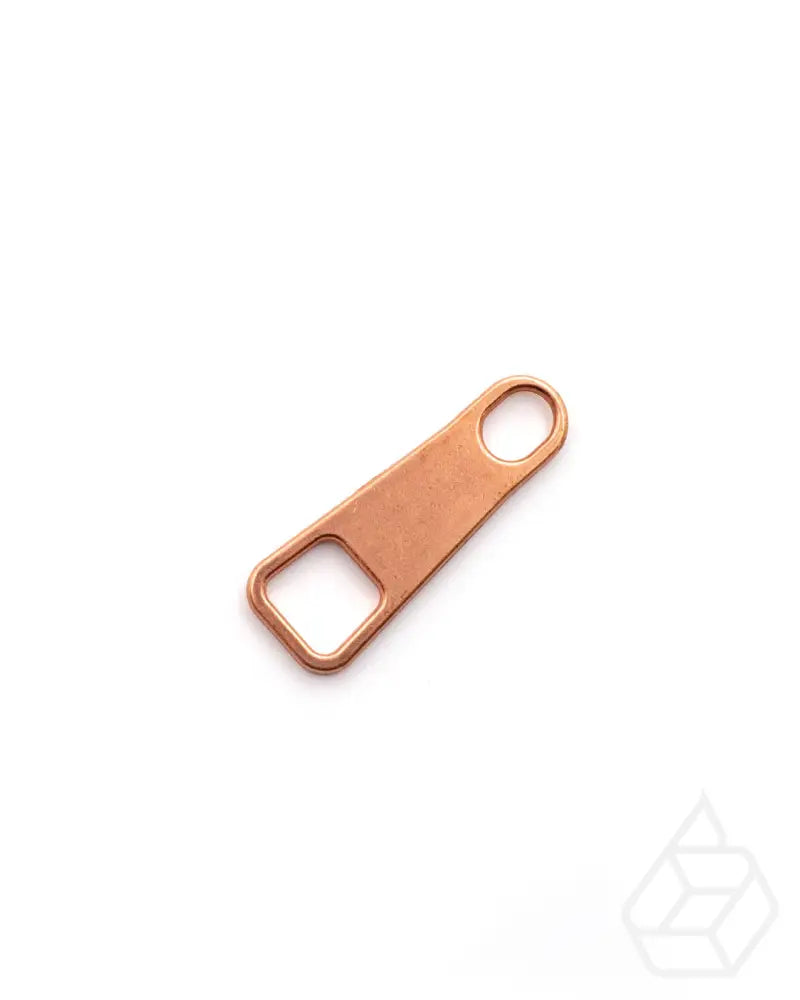 Classic Pullers For Zippers (5 Pieces) Bright Copper / Size 5 Ritsen Onderdelen