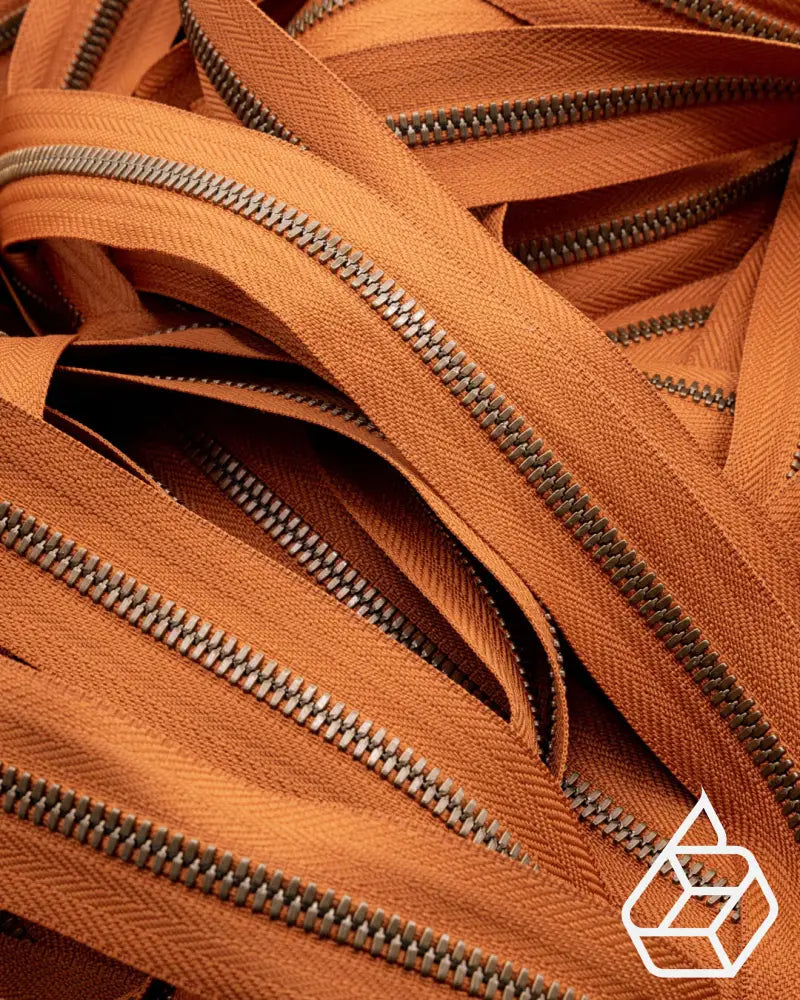 Ykk Excella® | Zipper On Roll Antique Brass Size 5 Cognac 079 Ritsen