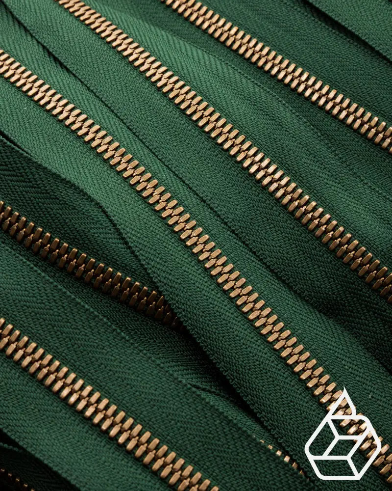 Ykk Excella® | Zipper On Roll Antique Brass Size 5 Green 153 Ritsen