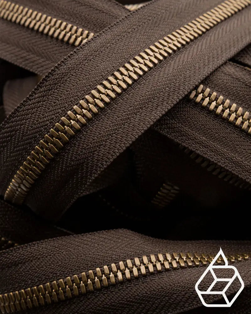 Ykk Excella® | Zipper On Roll Antique Brass Size 5 Ritsen