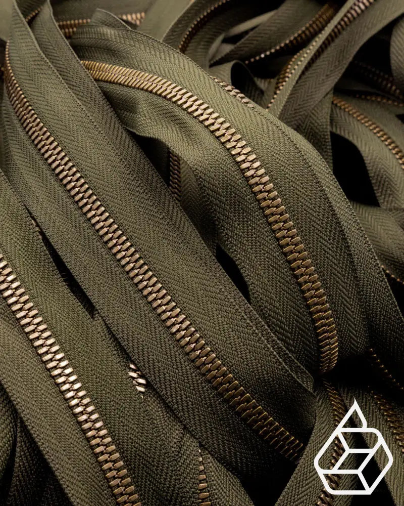 Ykk Excella® | Zipper On Roll Antique Brass Size 5 Ritsen