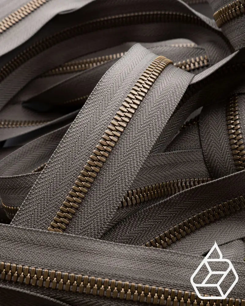Ykk Excella® | Zipper On Roll Antique Brass Size 5 Taupe 034 Ritsen