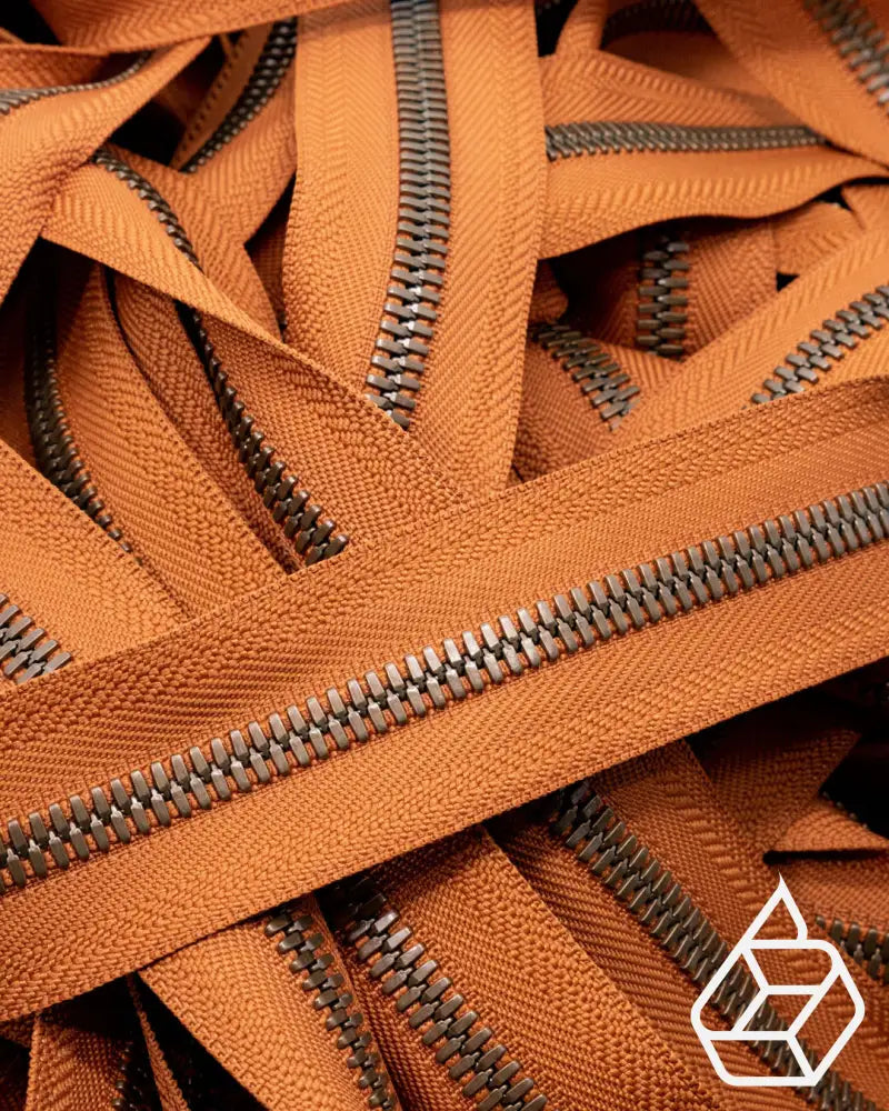 Ykk Excella® | Zipper On Roll Antique Brass Size 8 Cognac 079 Ritsen