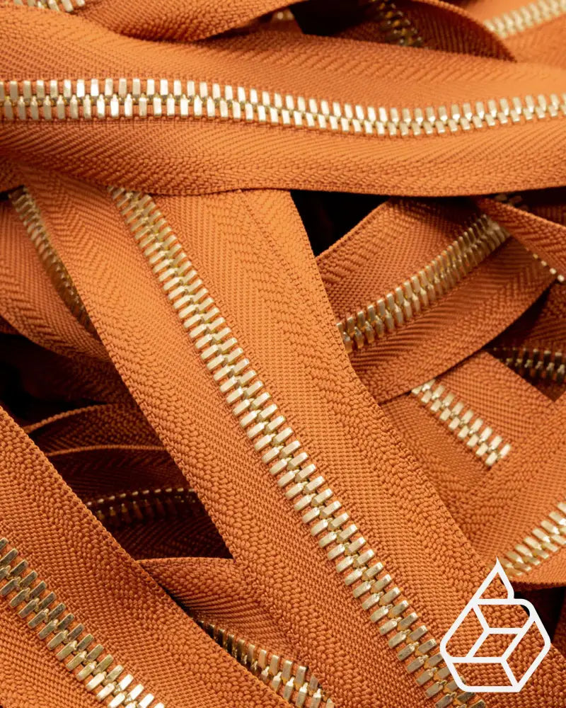 Ykk Excella® | Zipper On Roll Gold Size 8 Cognac 079 Ritsen
