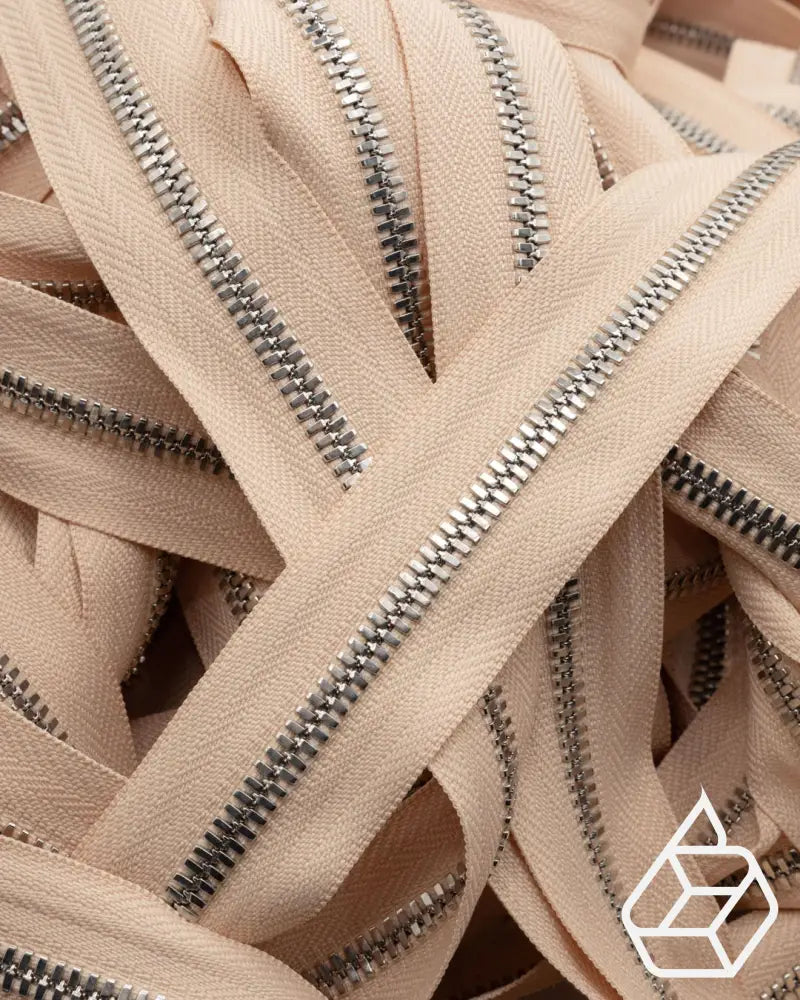 Ykk Excella® | Zipper On Roll Silver Size 5 Beige 891 Ritsen
