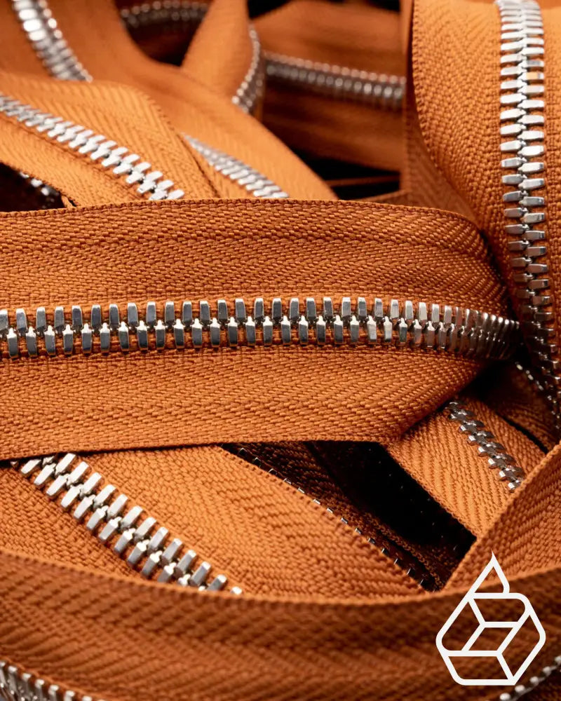 Ykk Excella® | Zipper On Roll Silver Size 5 Cognac 079 Ritsen