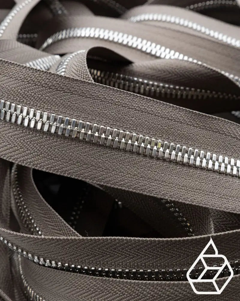 Ykk Excella® | Zipper On Roll Silver Size 5 Ritsen