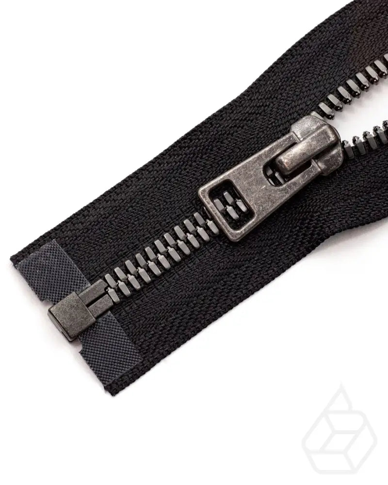 Ykk Excella® | Complete Separating Zipper With Single Slider Gunmetal Size 5 Ritsen