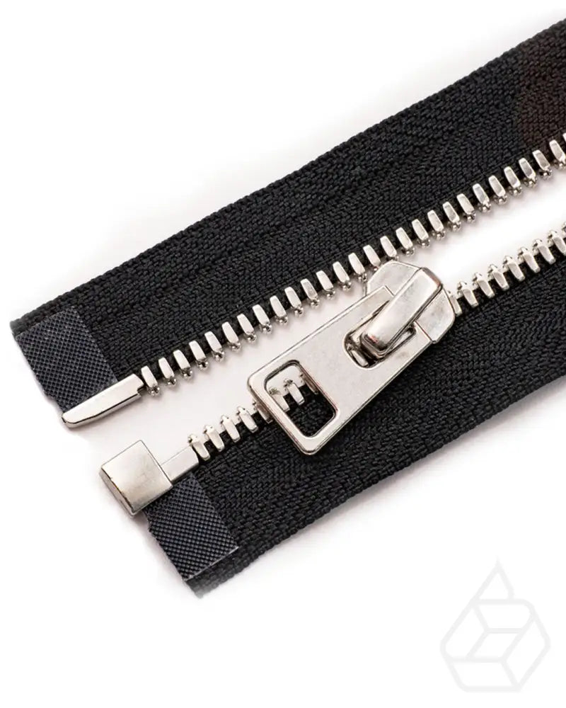 Ykk Excella® | Complete Separating Zipper With Single Slider Silver Size 5 Black 580 Ritsen