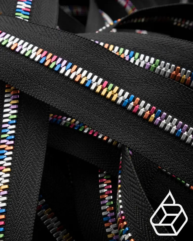 Ykk Excella® Light | Zipper On Roll Rainbow Size 5 Black 580 Ritsen