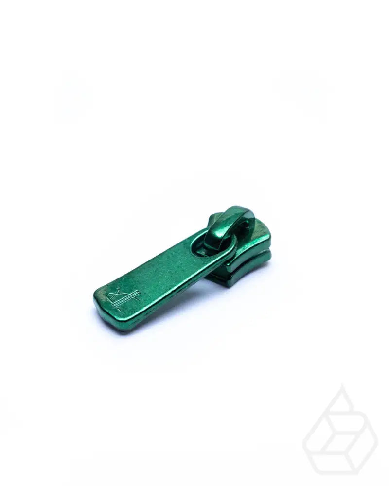 Excella® Slider With Puller Green Finish / Size 5 Ritsen Onderdelen