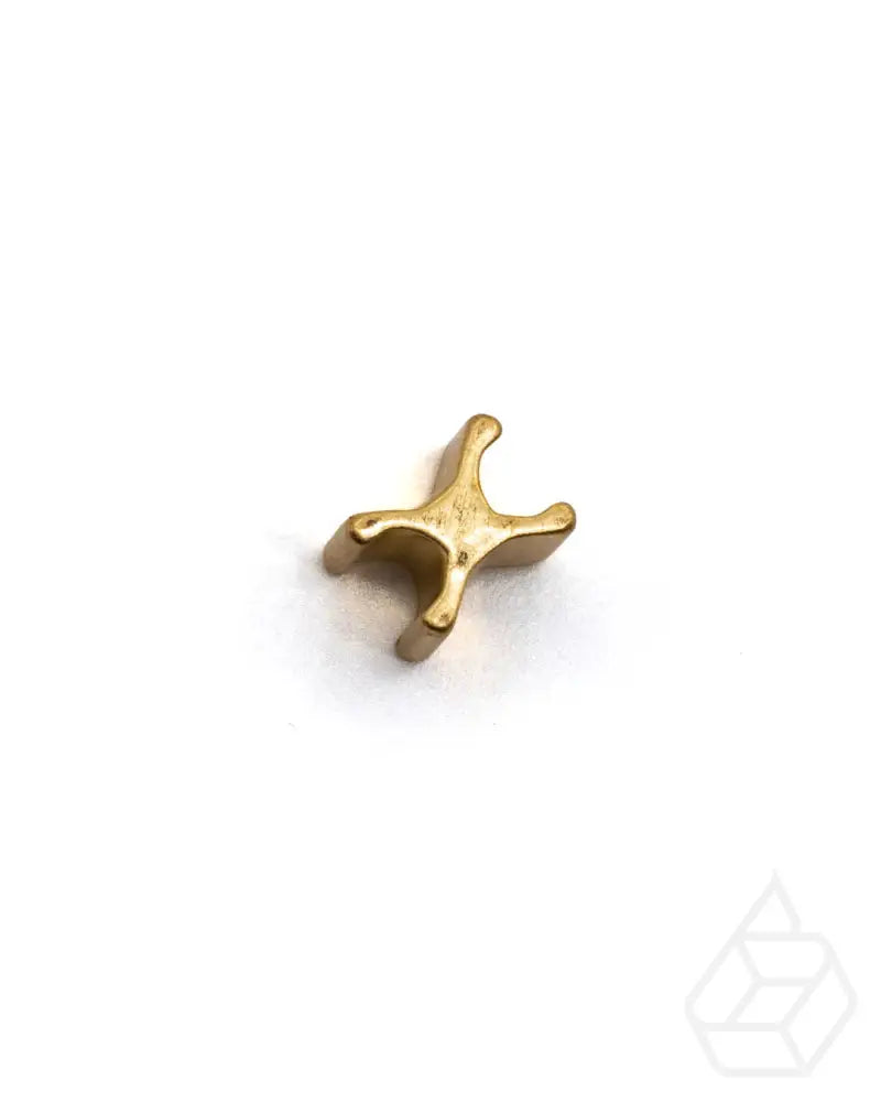 Excella® Zipper Bottom Stops (20 Pieces) Gold / Size 8 Ritsen Onderdelen