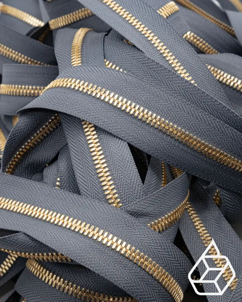 Ykk Excella® | Zipper On Roll Gold Size 5 Grey 182 Ritsen
