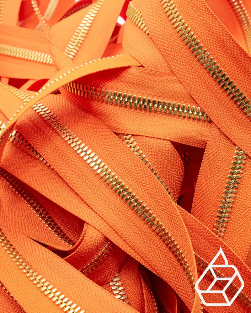 Ykk Excella® | Zipper On Roll Gold Size 5 Orange 234 Ritsen
