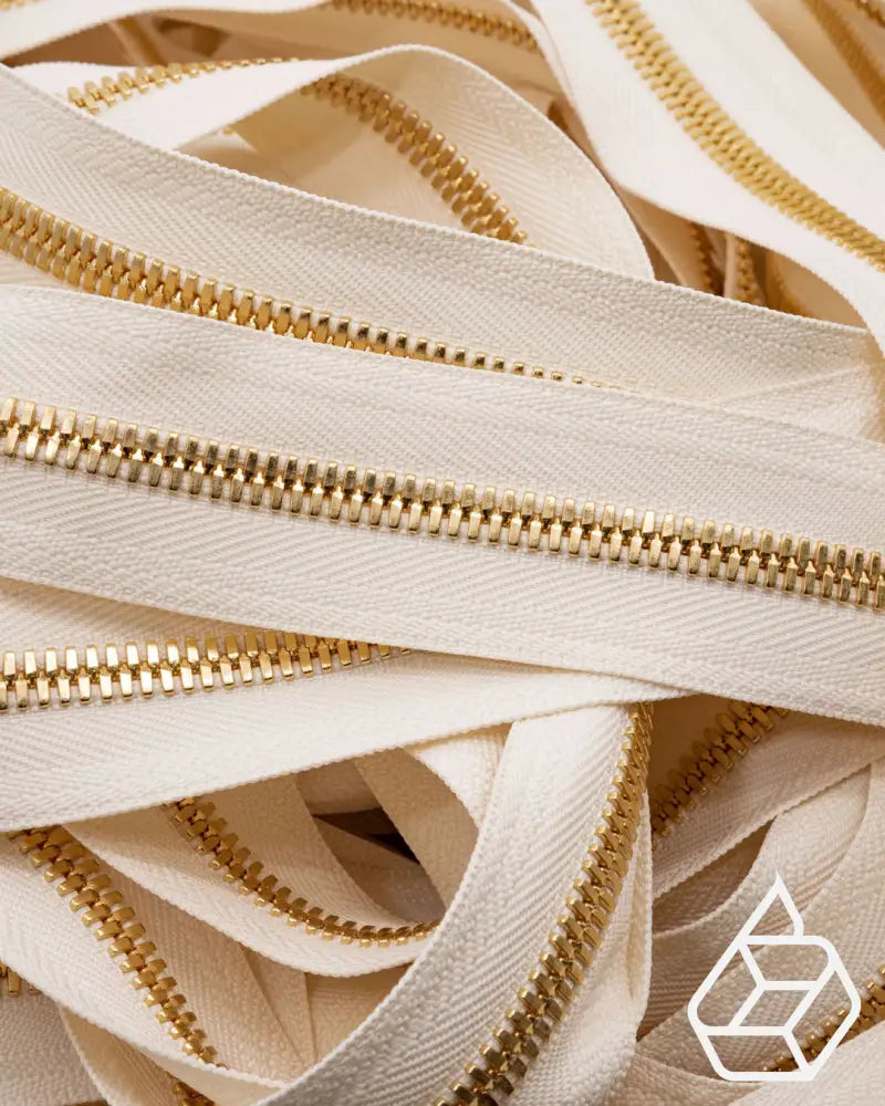 Ykk Excella® | Zipper On Roll Gold Size 8 Ivory 841 Ritsen