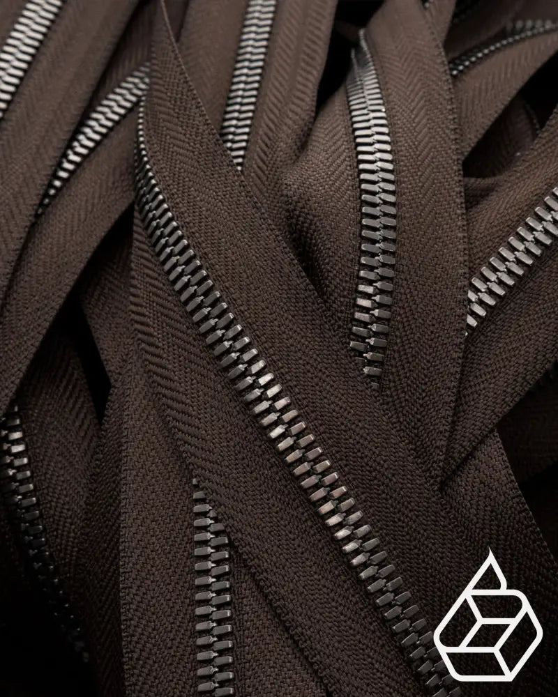 Ykk Excella® | Zipper On Roll Gunmetal Size 5 Dark Brown 088 Ritsen