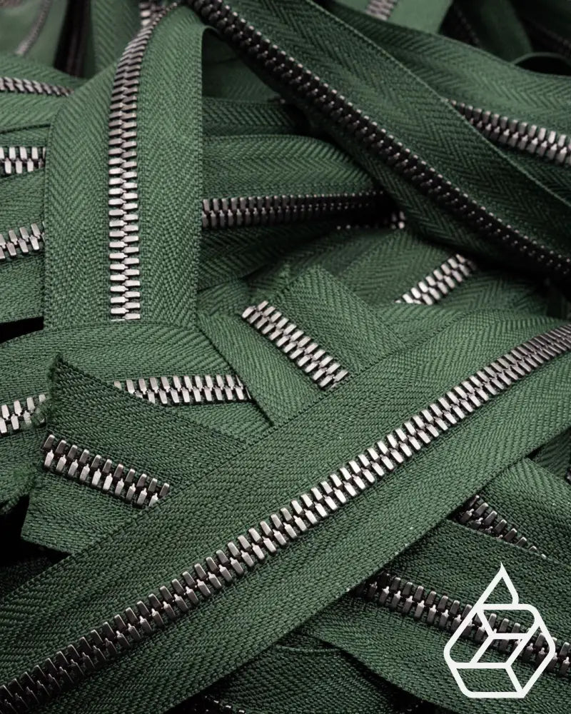 Ykk Excella® | Zipper On Roll Gunmetal Size 5 Green 153 Ritsen