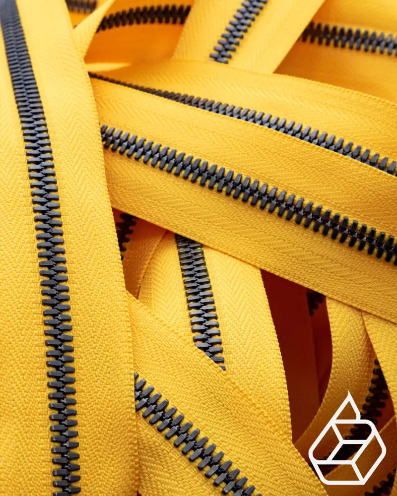 Ykk Excella® | Zipper On Roll Gunmetal Size 5 Yellow 001 Ritsen
