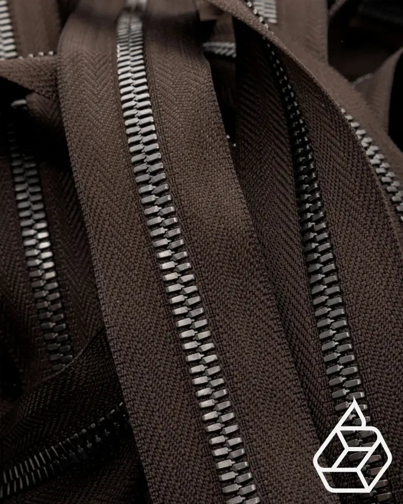Ykk Excella® | Zipper On Roll Gunmetal Size 8 Dark Brown 088 Ritsen