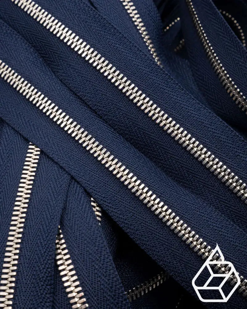 Ykk Excella® | Zipper On Roll Silver Size 3 Marine Blue 058 Ritsen