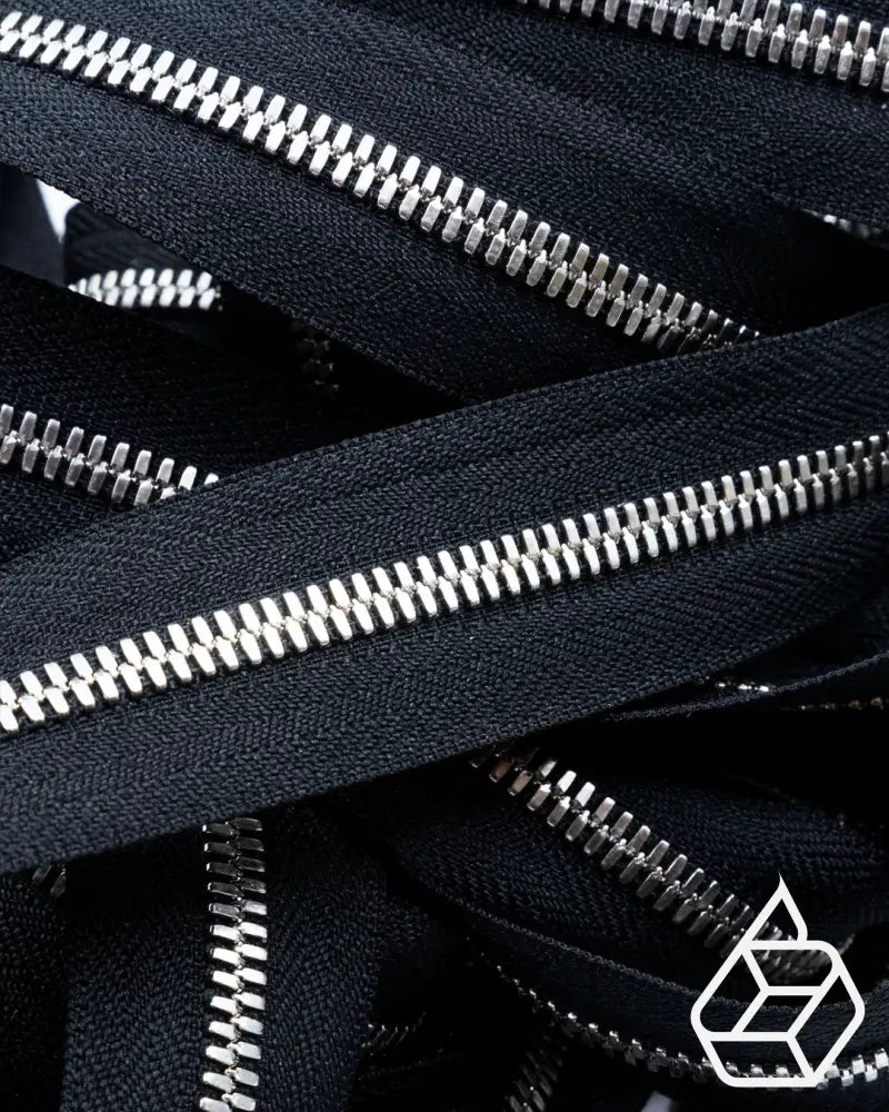 Ykk Excella® | Zipper On Roll Silver Size 5 Black 580 Ritsen